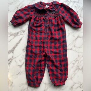 Vintage Class Club 24 month plaid outfit euc